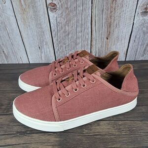 Olukai Pehuea Li Drop In Heel Mule Sneaker Women's Sz 6 Red Ginger (GUC)